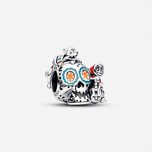 LUMİNA Coco Temalı Şeker Kafatası Charm – Renkli ve Anlamlı